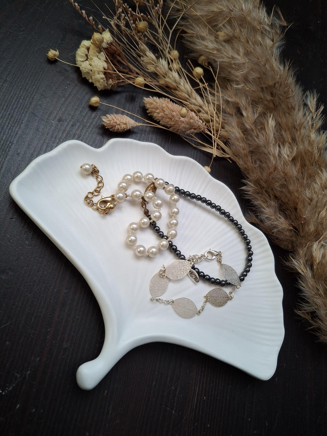 Gingko Blatt Deko Teller