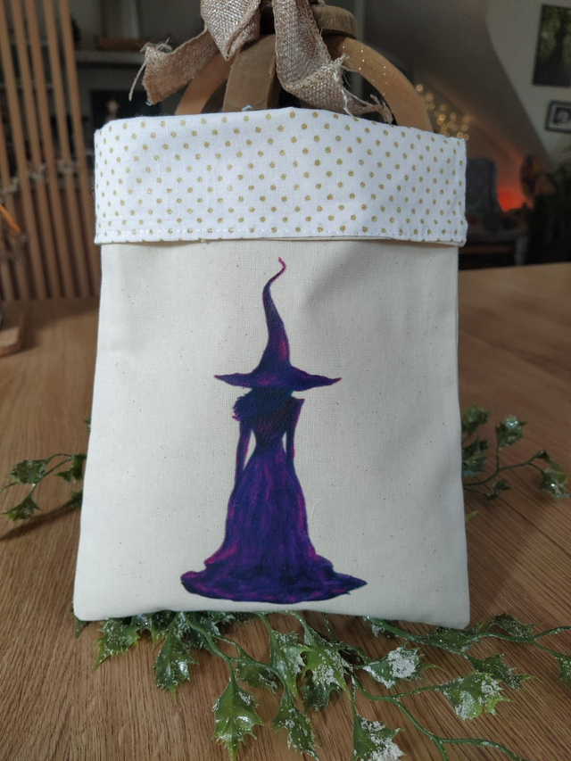 Pochette à livre petit modèle - Sorcière