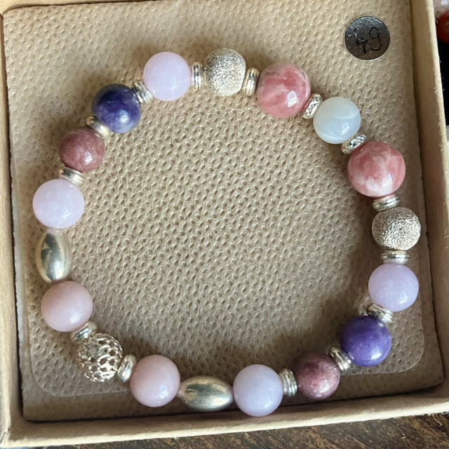 Bracelet Douceur du Cœur et apprêts argent 925