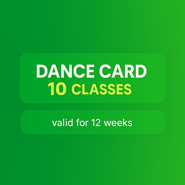 II. Dance Cards: 10 classes, 12 weeks
