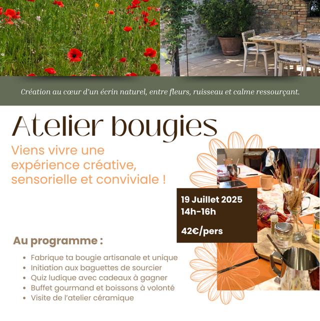 Réserve ta place – Atelier bougies du 19 juillet (14h–16h)