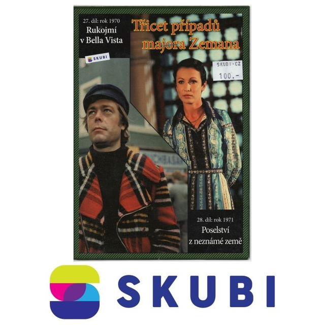 DVD Třicet případů majora Zemana  - 27. díl: rok 1970 Rukojmí v Bella Vista + 28. díl: rok 1971 Poselství z neznámé země - česky