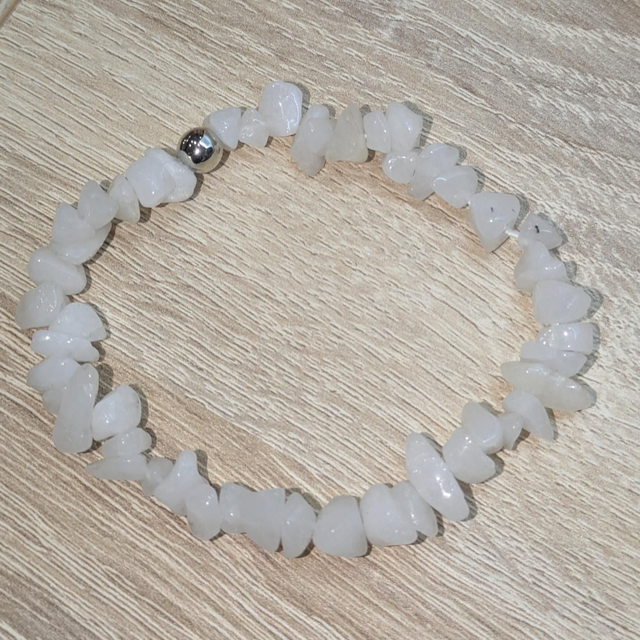 Bracelet "Quartz neige" baroque BR-206