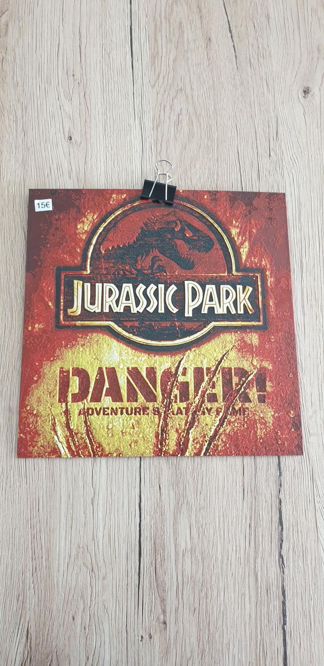 Plaque Deco Jurassic Park Danger