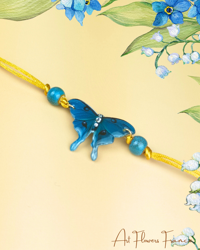 Bracelet Papillon Mystique bleu