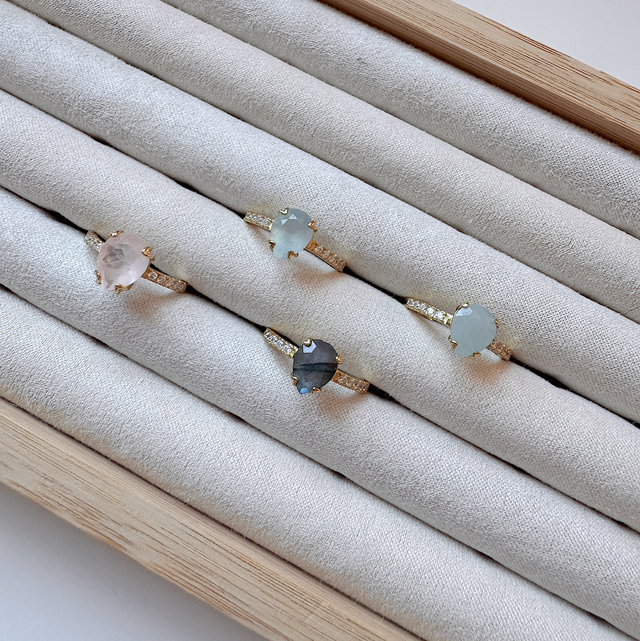 Edelstein Ring mit Zirkonia “London” 