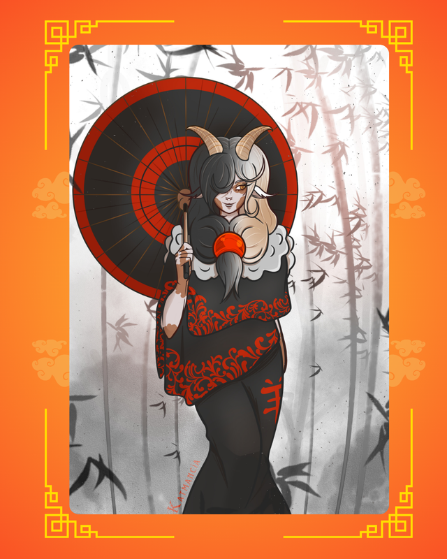 Affiche-Zodiaque chinois-Chèvre