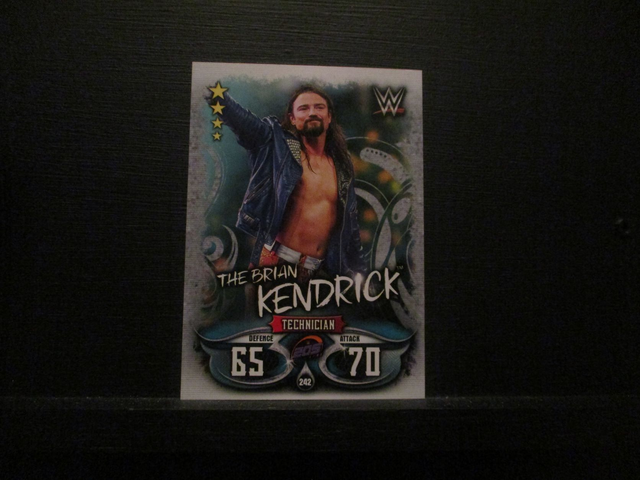 The Brian Kendrick - W 205 Live Slam Attax Live Original Trading Card #242