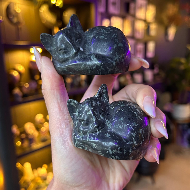 Cat Sleeping Carving