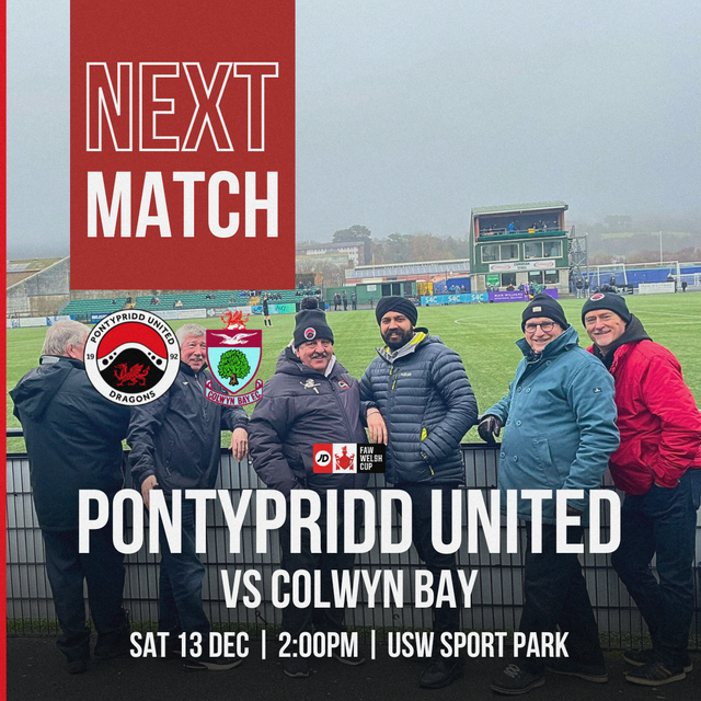 JD WELSH CUP: Pontypridd United vs Colwyn Bay