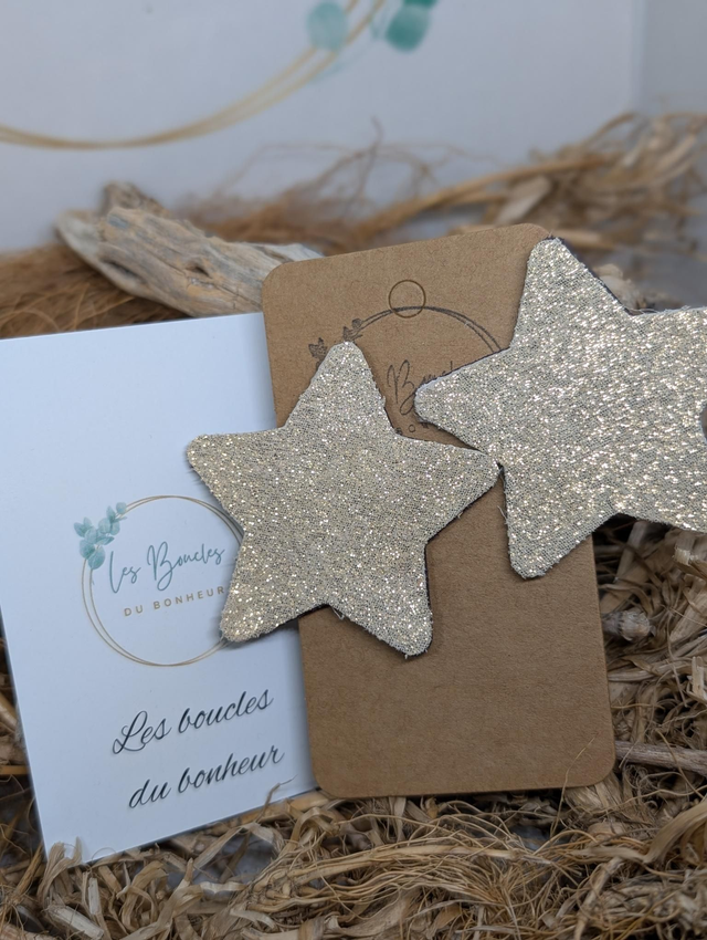 Boucles d'oreilles Étoile doré st063