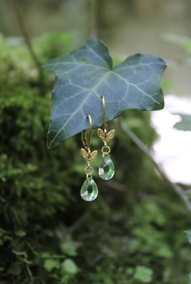 Boucles d’oreilles Feuilles enchantées  