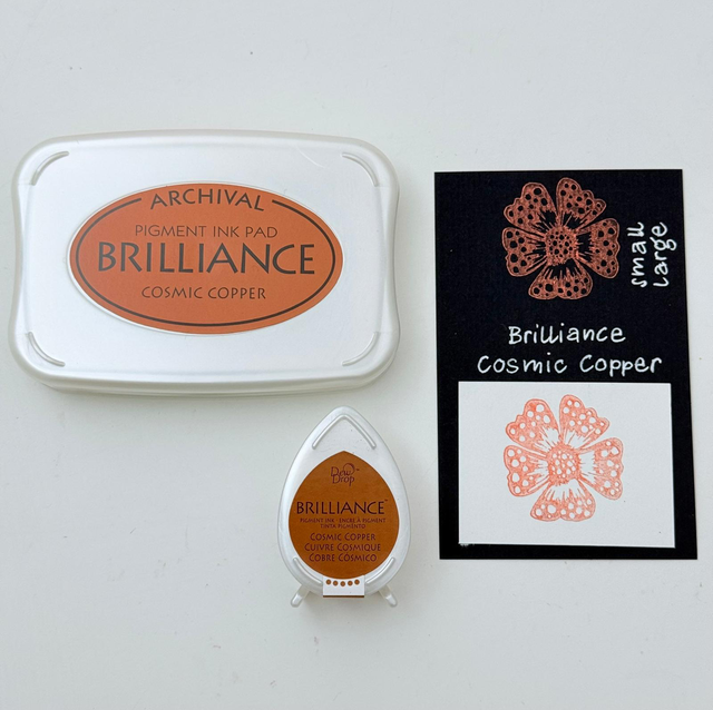 Brilliance Stempelkissen Cosmic Copper gross & klein