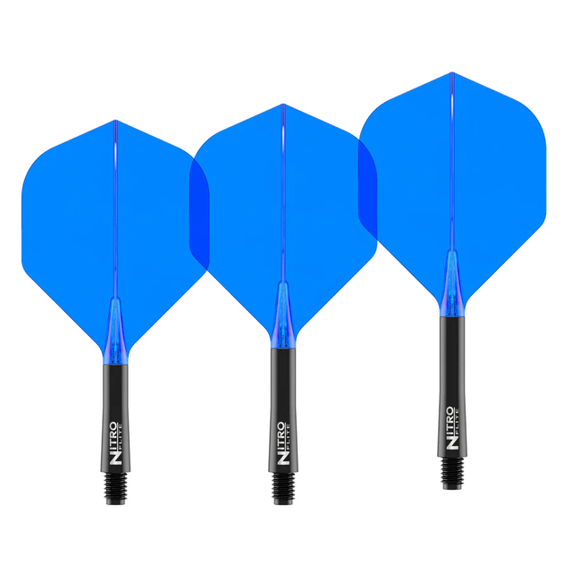 Nitro Flite Integrated Flight &amp; Shaft Black &amp; Blue No2