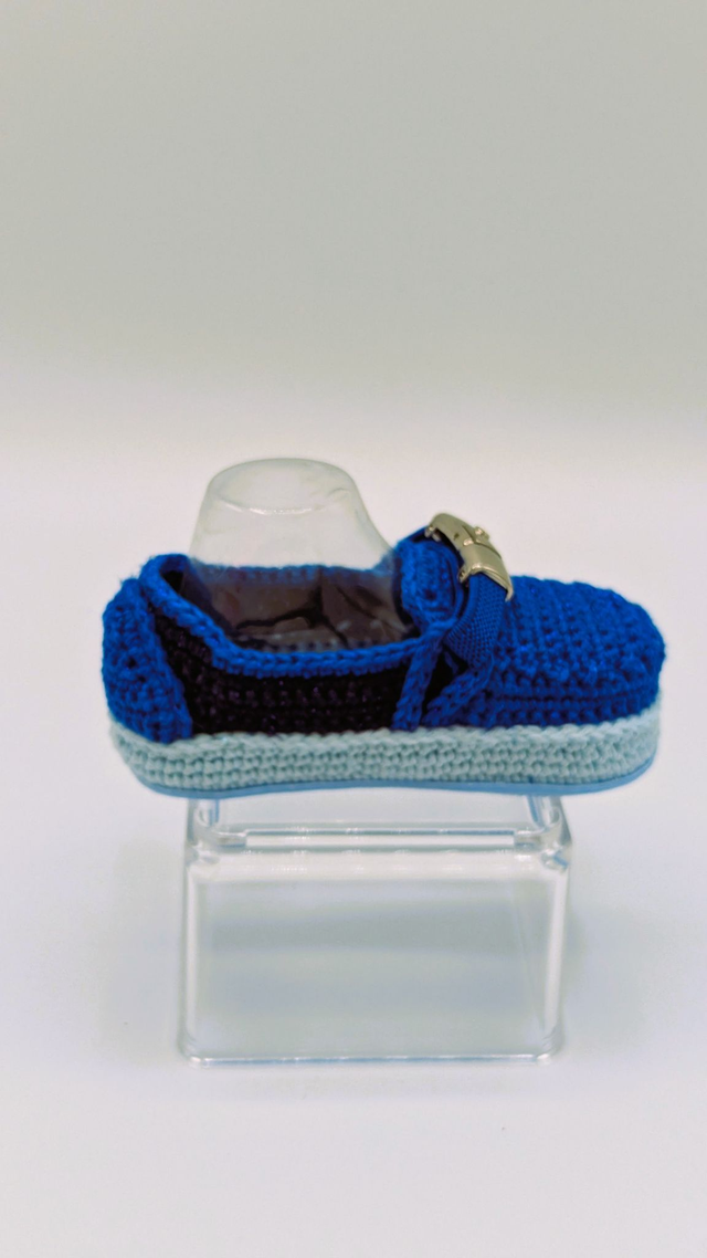 Chaussure Bébé Bleu roi, bleu marine, bleu ciel argenté