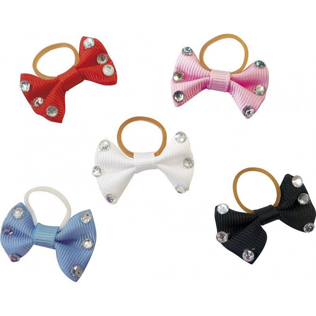 NOEUD À NATTER EQUITHÈME AVEC STRASS TRANSPARENTS