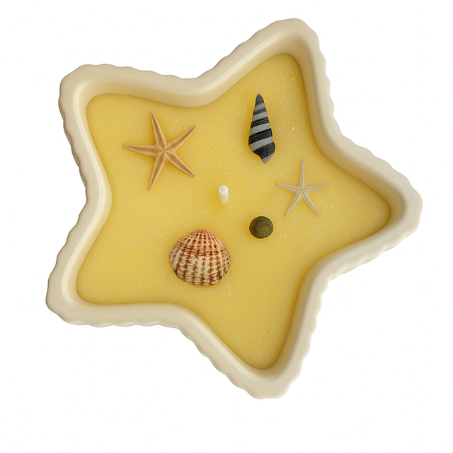 Starfish Clean Lemon Scented Candle 