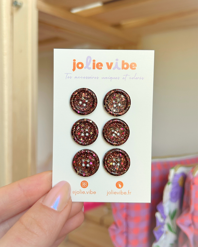 Petits boutons - marron