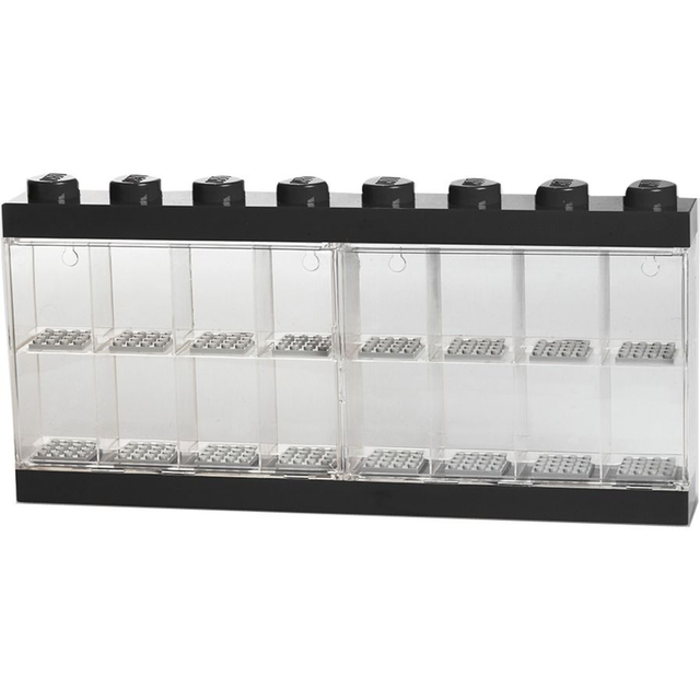 Room Copenhagen LEGO Minifiguren Display Case 16 schwarz, Aufbewahrungsbox (schwarz)