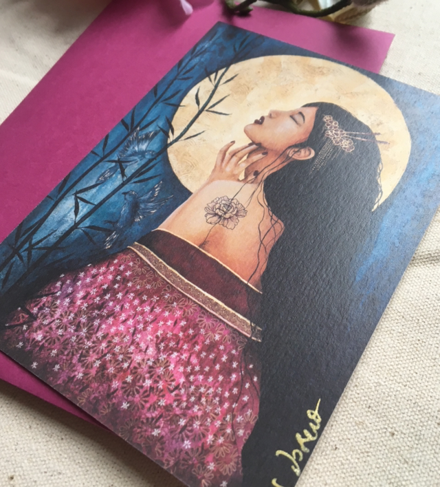 Celle que l’on nomme Kokoro- Carte postale