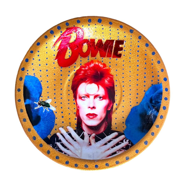 &quot;Bowie&quot; Gold Upcycled Trinket Dish - House of Frisson