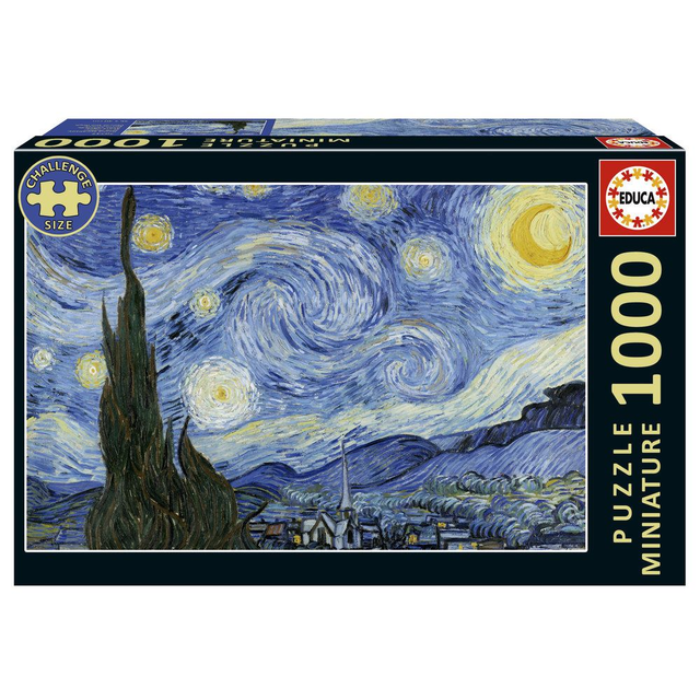 Noite Estrelada Miniatura Puzzle 1000 Peças Educa