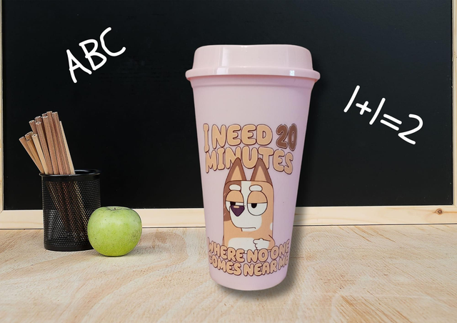 Pink coffee cup