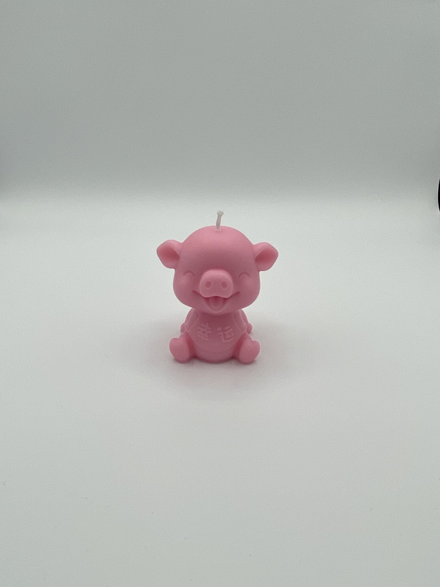 Bougie Cochon porte-bonheur 🐷