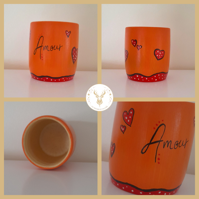 Mug orange Amour