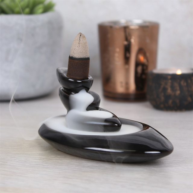 Small  Pebbles Backflow Incense Burner