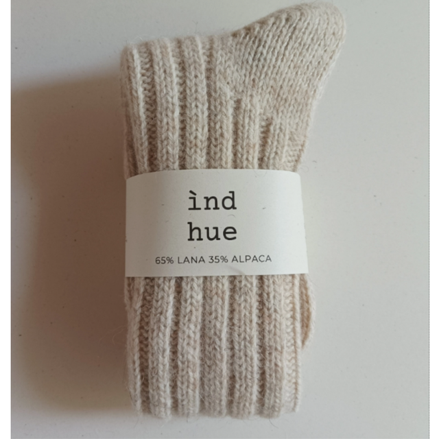 Chaussettes chaleureuses en laine (65%) et alpaga (35%)