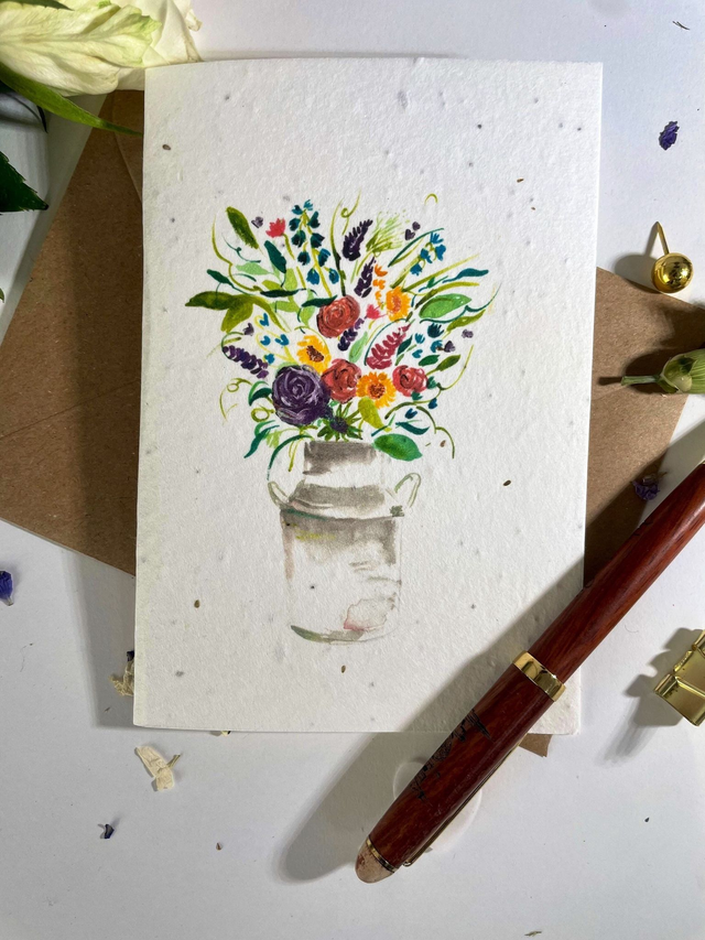 Plantable Wildflower Seed Plain Greeting Cards