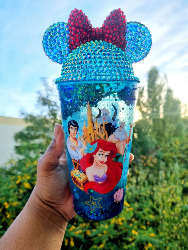 Gobelet Snow globe la petite Sirène 