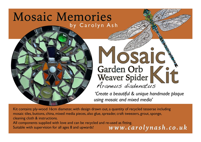 Garden Orb Weaver Spider Mosaic Kit