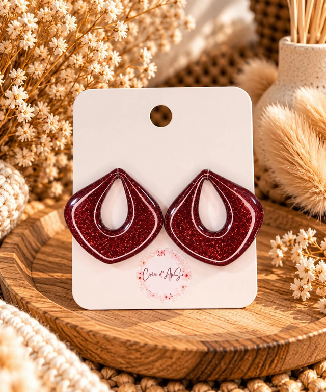 Pampilles "Rubis Glamour"