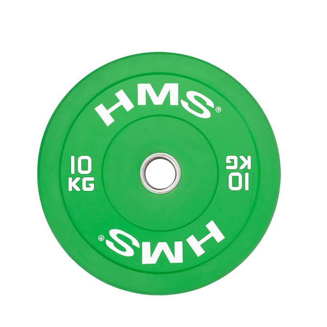 HMS Olympische Halterschijf CBR GREEN BUMPER 2 x 10 KG