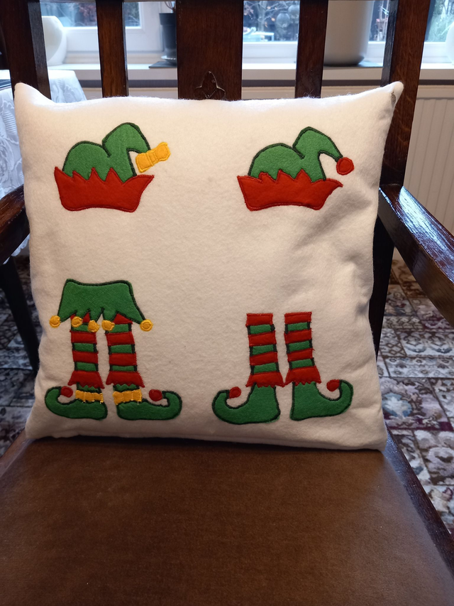 Mr &amp; Mrs Elf Cushion Cover
