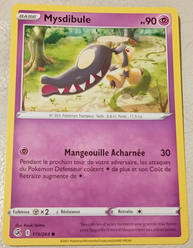 Carte pokémon Mysdibule 