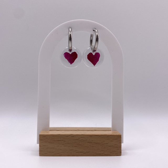 Boucles d'oreilles Ma rose