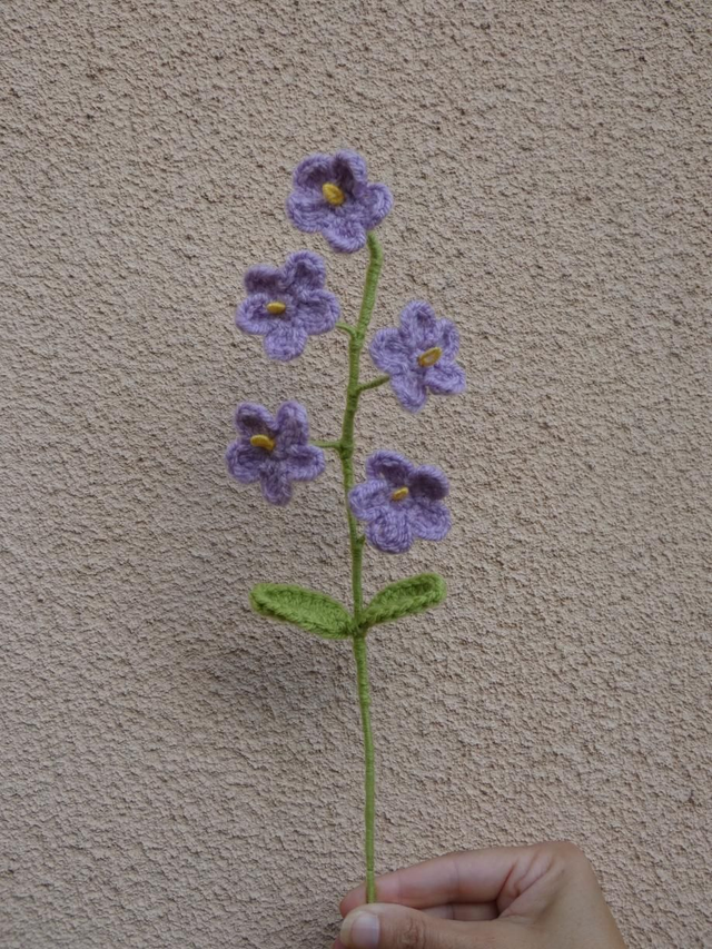 Tige de myosotis violette 