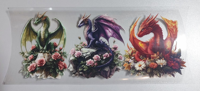 DTF Aufklebe-Folie ca.24 x 11 cm Drachen