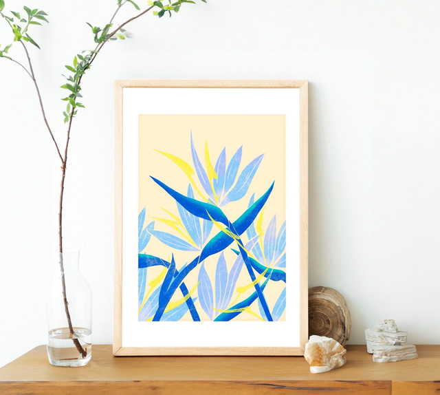 Tropical Flower Print - Bird of Paradise