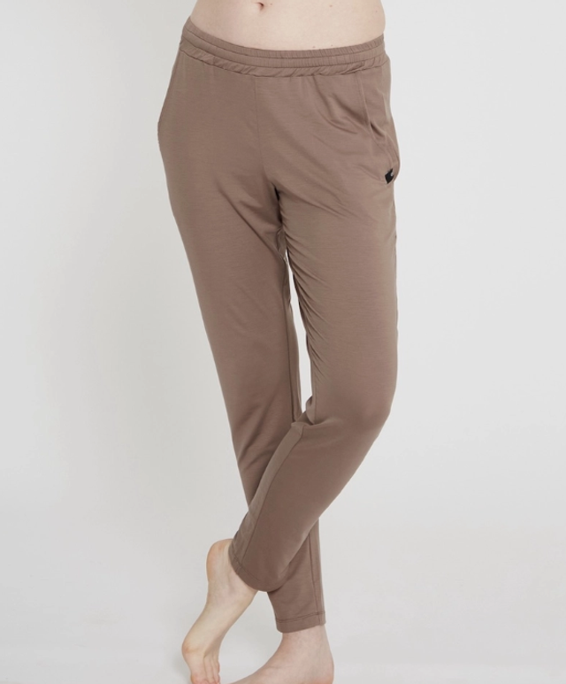 SATIA - soft yoga jogging Colori Taupe Taille M