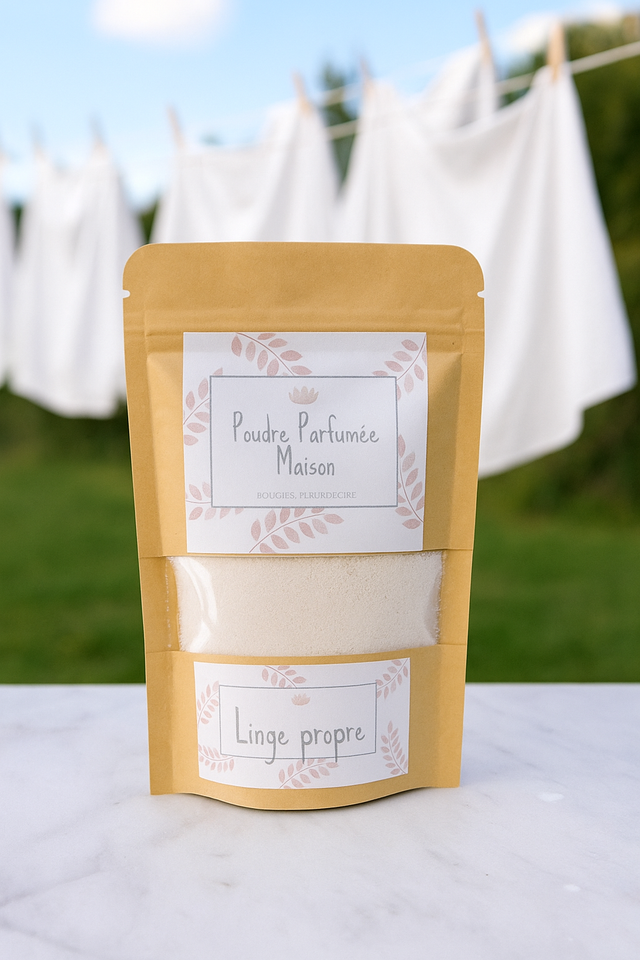 Poudre désodorisante, parfum &quot;Linge propre&quot;