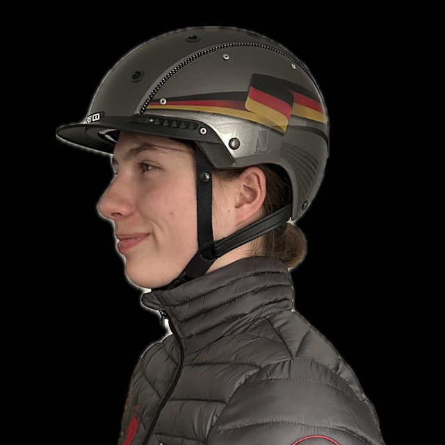 Casco Reithelm Champ 3 anthrazit WM-Edition Deutschland 