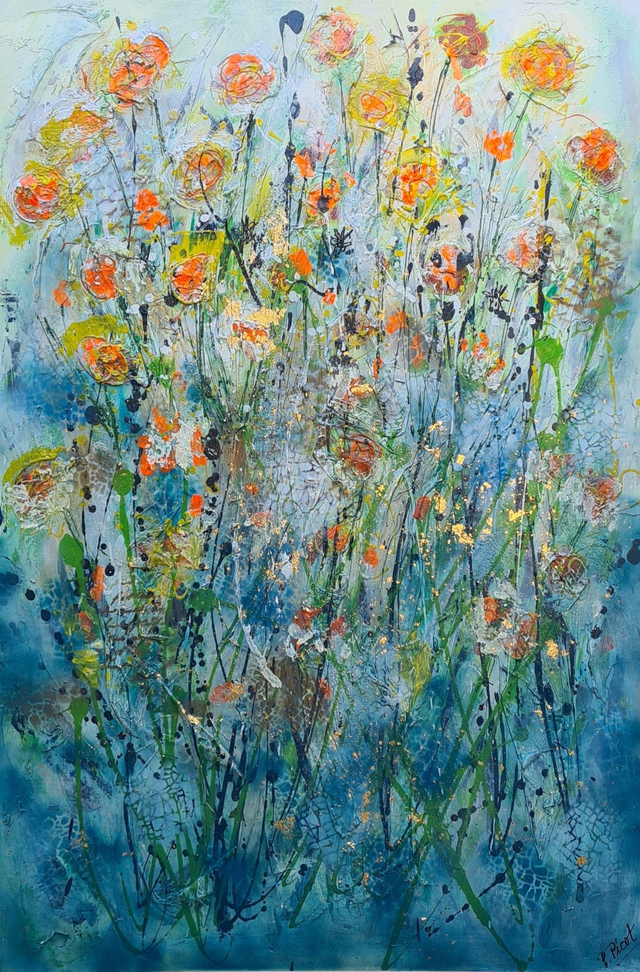 LES FLEURS 100x150 cm