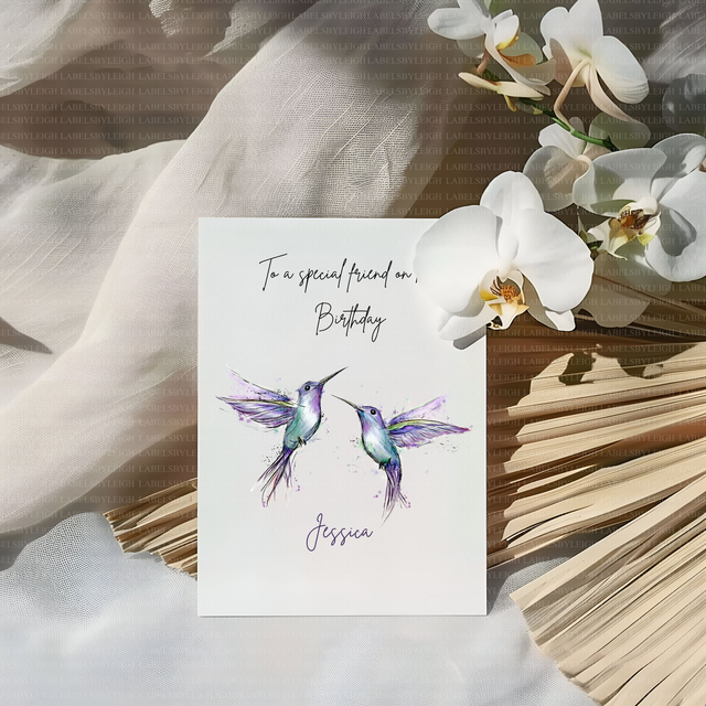 Beautiful Hummingbird Card