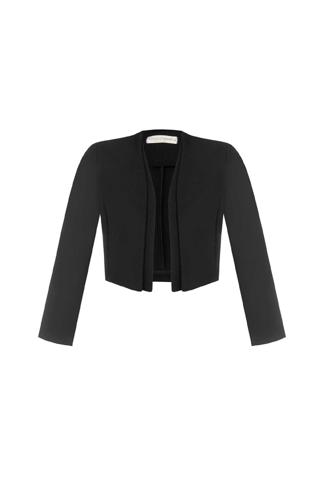 76594878 - Rinascimento Giacca sfoderato corto aperto senza collo a manica tre quarti