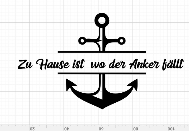 Zuhause ist wo der Anker fällt 