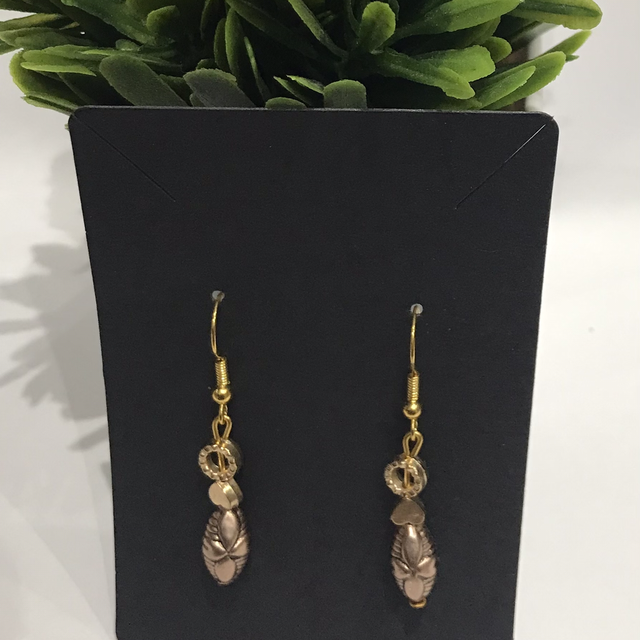 Brown Dangling Earrings-BDE225